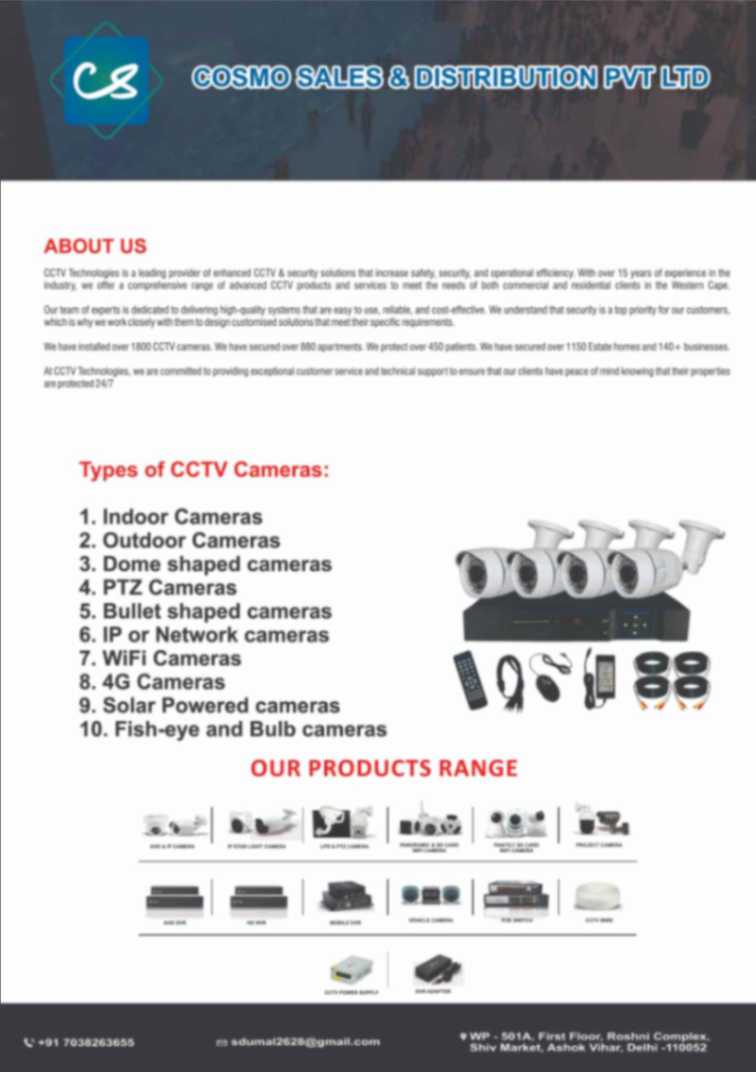 cosmo sales & distribution pvt ltd